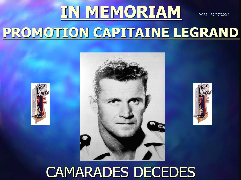In Memoriam promotion Capitaine Legrand